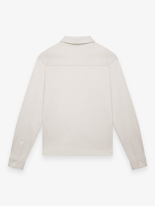 Zwaar Supima Overshirt | Parelgrijs