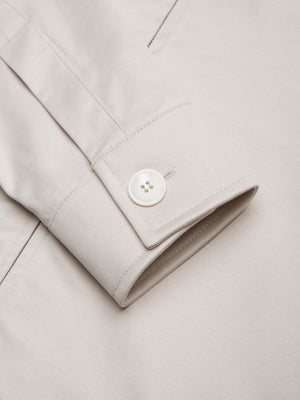 Heavy Supima Overshirt | Pearl Grey