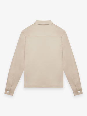 Heavy Supima Overshirt | Beige