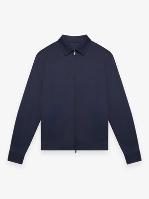 Heavy Supima Overshirt | Navy