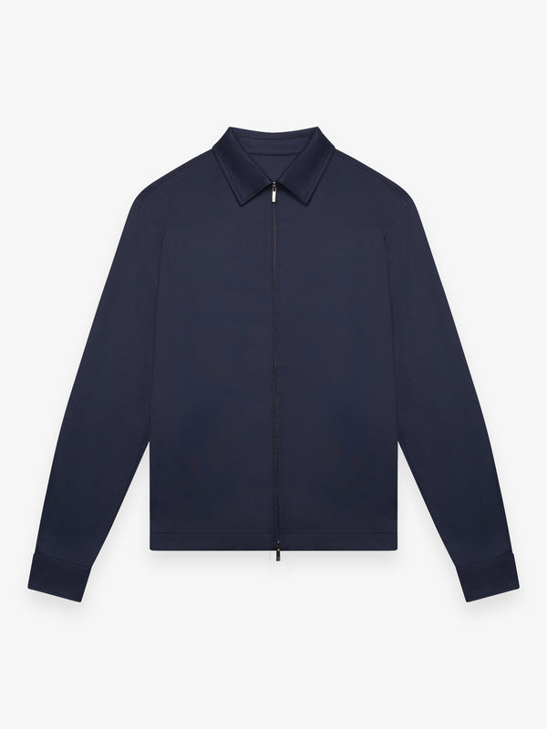 Zwaar Supima Overshirt | Marineblauw