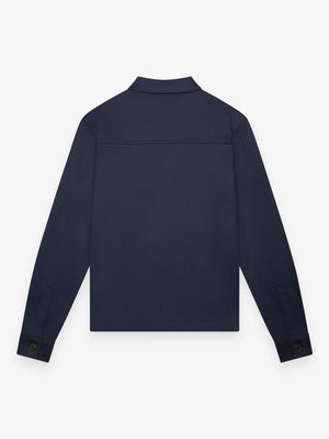 Heavy Supima Overshirt | Navy