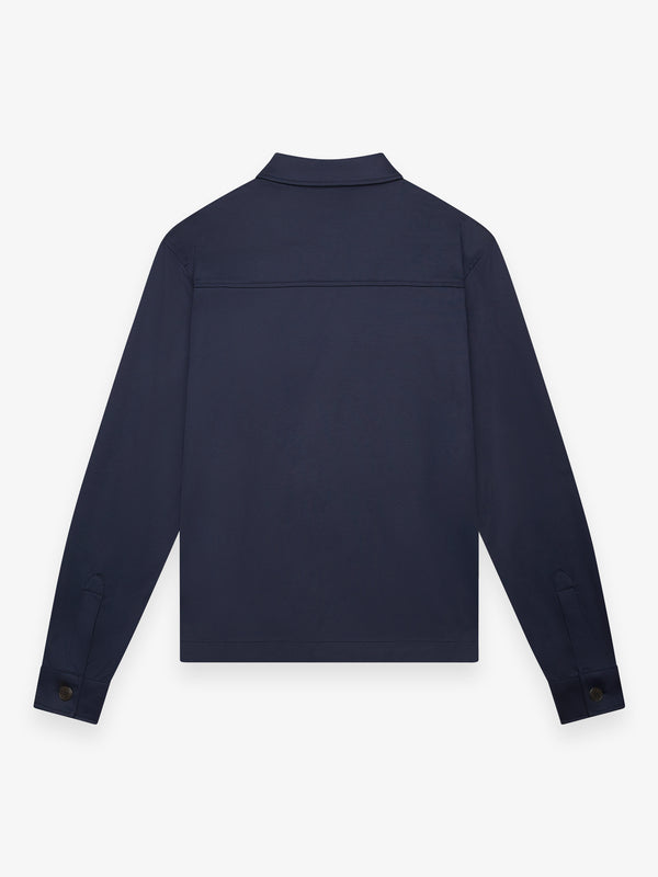 Zwaar Supima Overshirt | Marineblauw