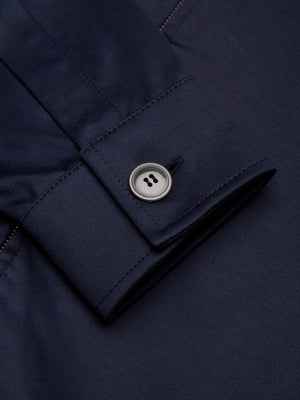 Heavy Supima Overshirt | Navy