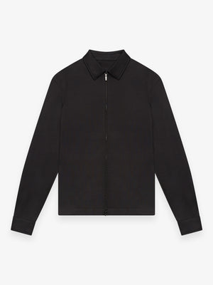 Heavy Supima Overshirt | Black