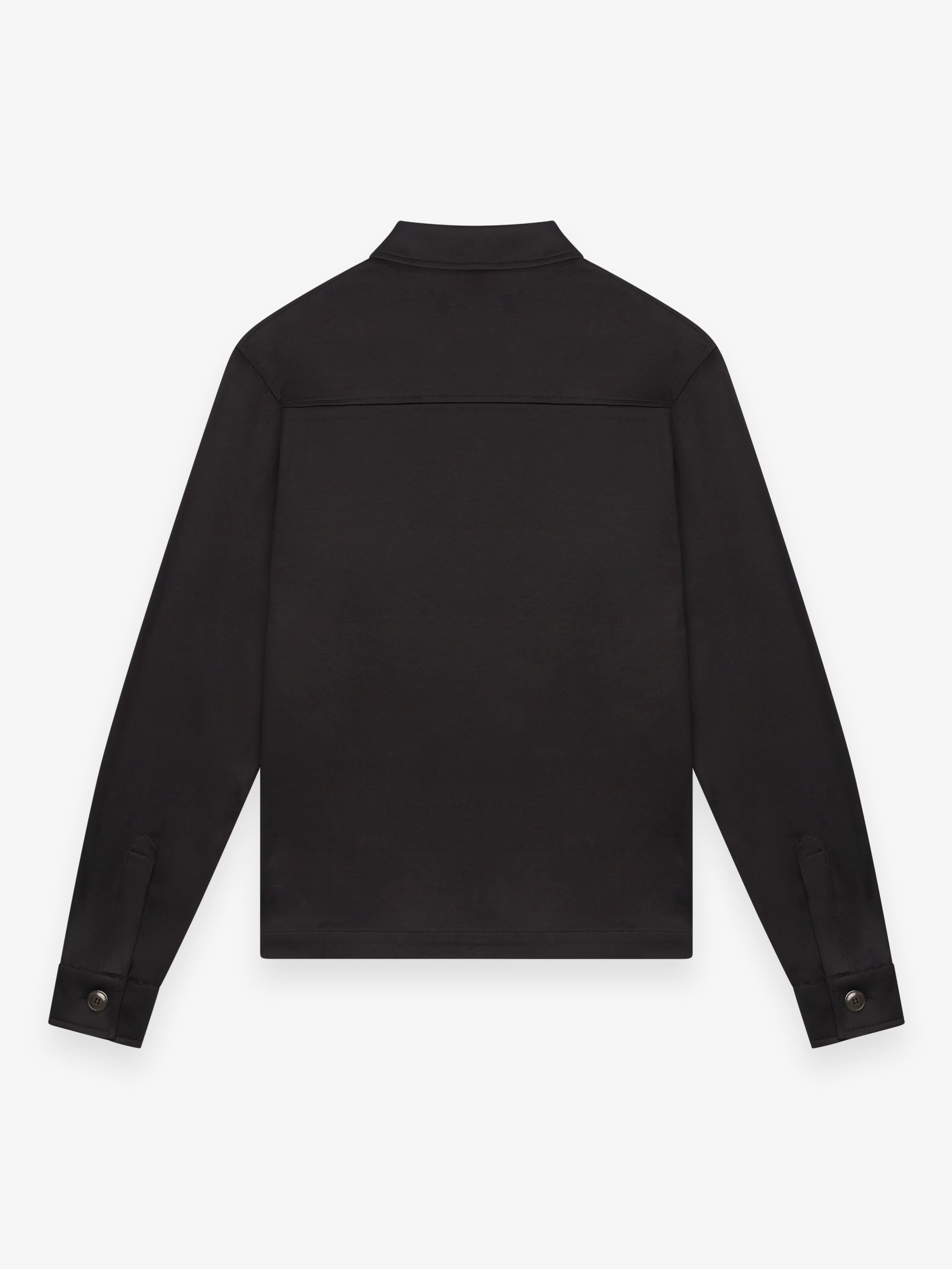 Heavy Supima Overshirt | Black