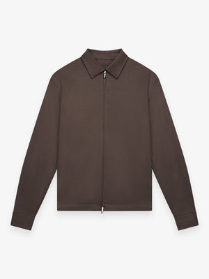 Heavy Supima Overshirt | Ebony Brown