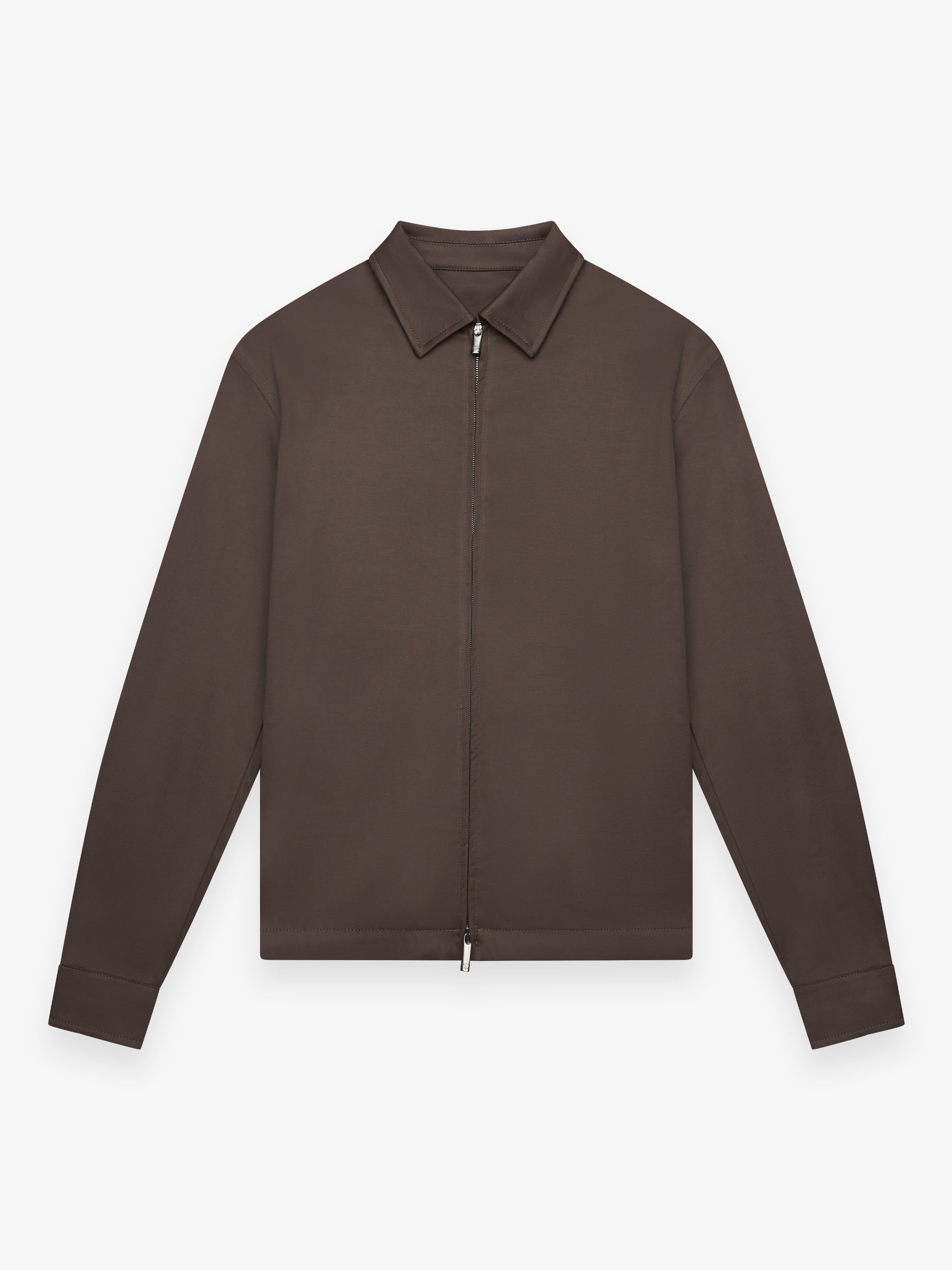 Heavy Supima Overshirt | Ebony Brown