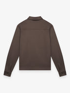 Heavy Supima Overshirt | Ebony Brown