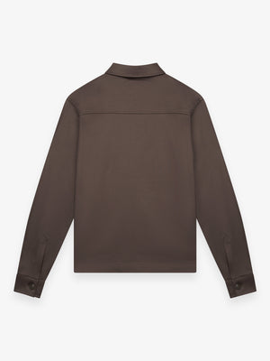 Heavy Supima Overshirt | Ebony Brown