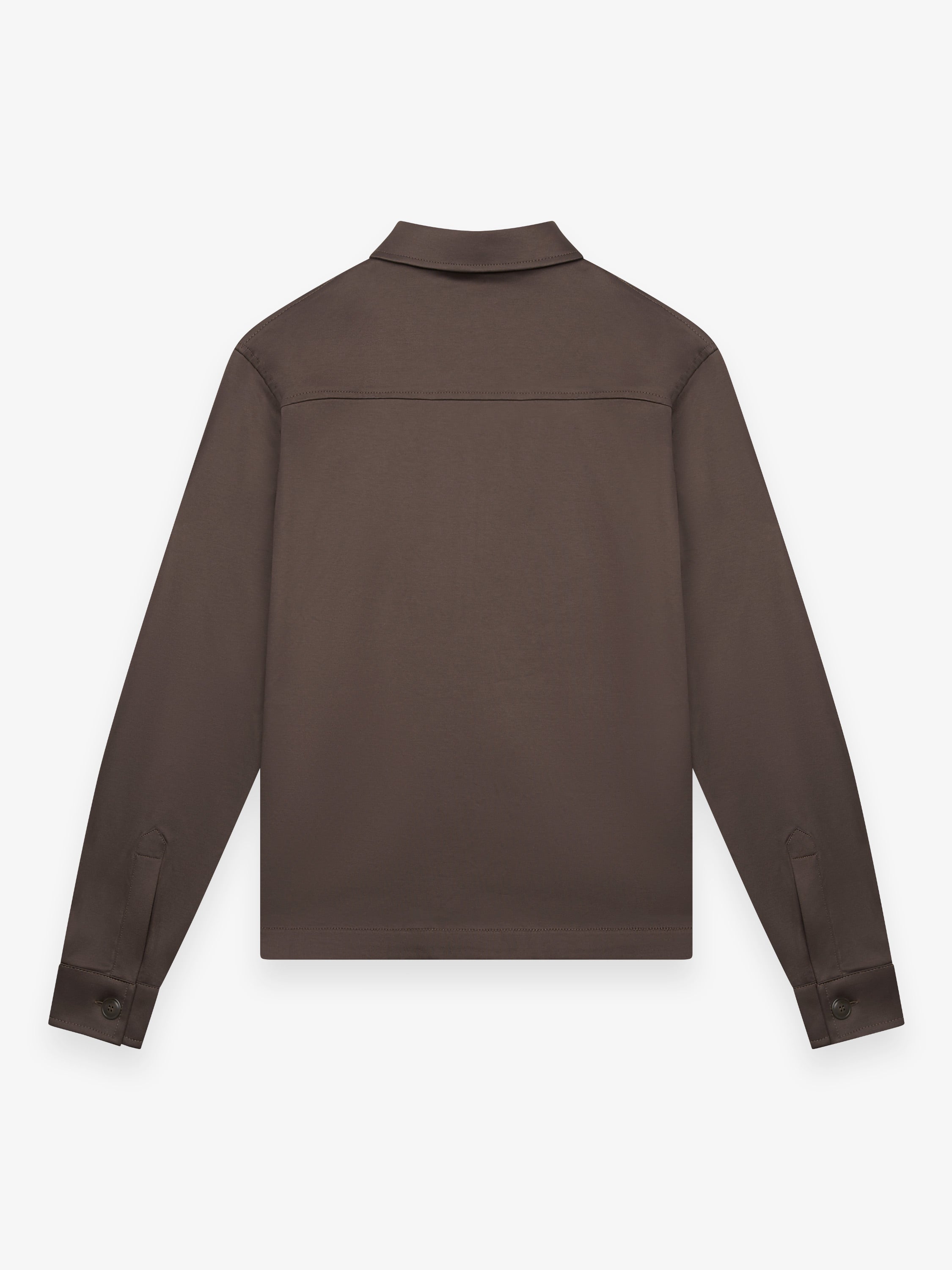 Heavy Supima Overshirt | Ebony Brown
