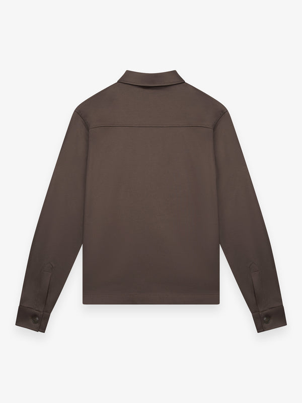 Zwaar Supima Overshirt | Ebbenbruin