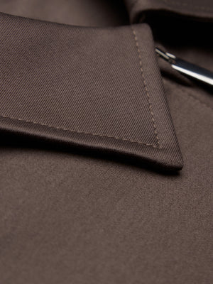 Heavy Supima Overshirt | Ebony Brown