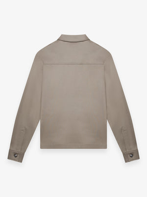 Heavy Supima Overshirt | Lead Grey