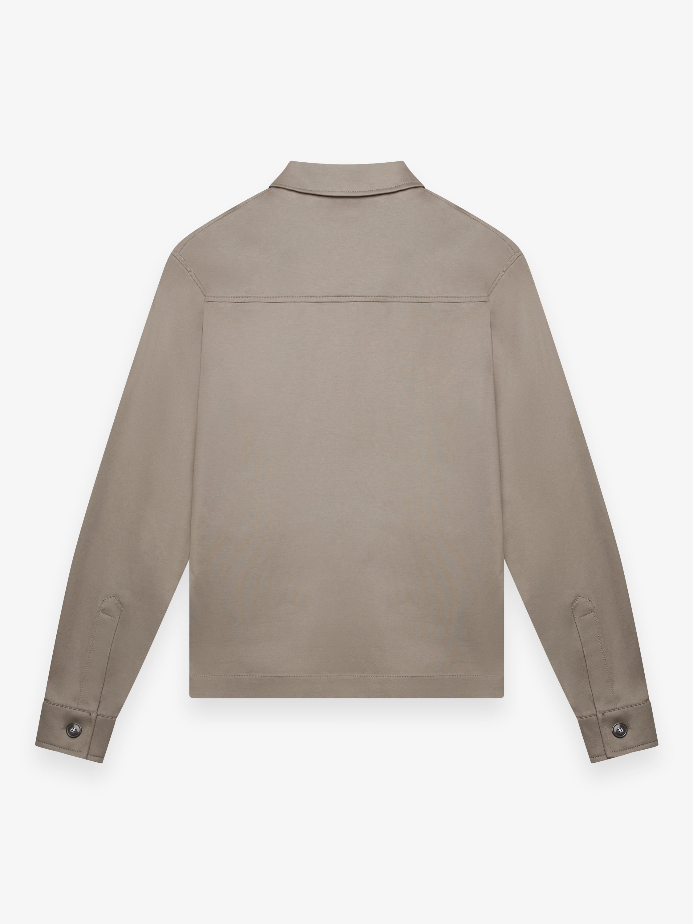 Heavy Supima Overshirt | Lead Grey