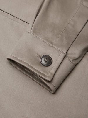Heavy Supima Overshirt | Lead Grey