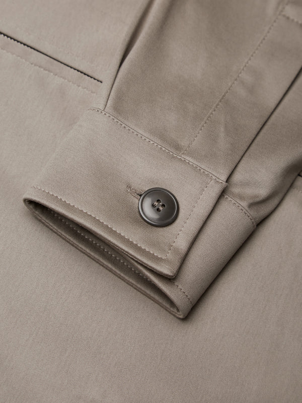 Zwaar Supima Overshirt | Loodgrijs