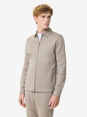 Heavy Supima Overshirt | Lead Grey