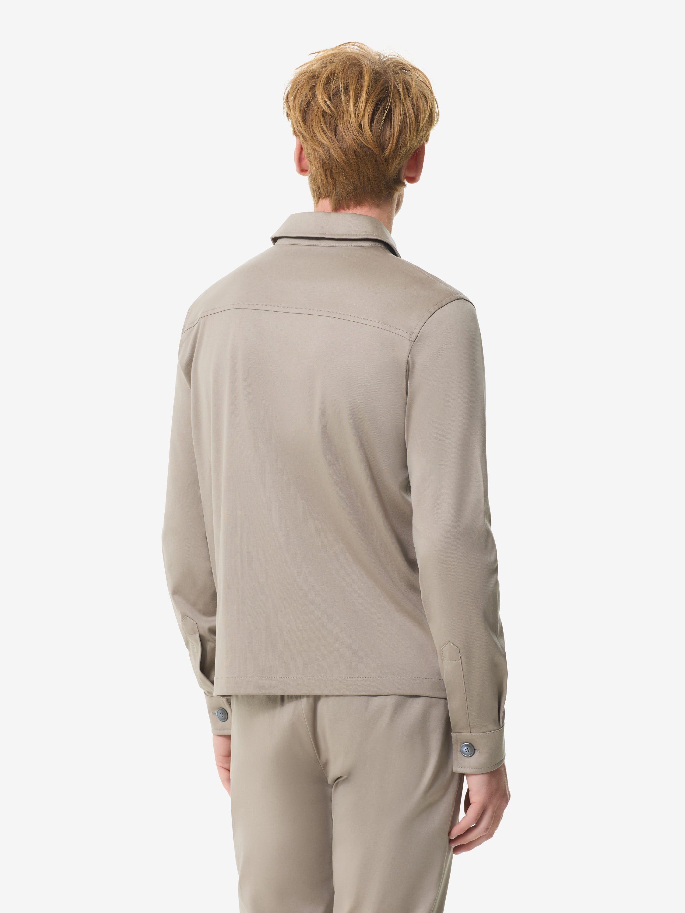 Heavy Supima Overshirt | Lead Grey