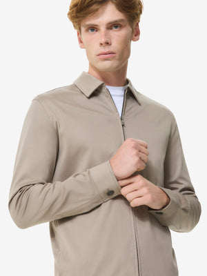Heavy Supima Overshirt | Lead Grey