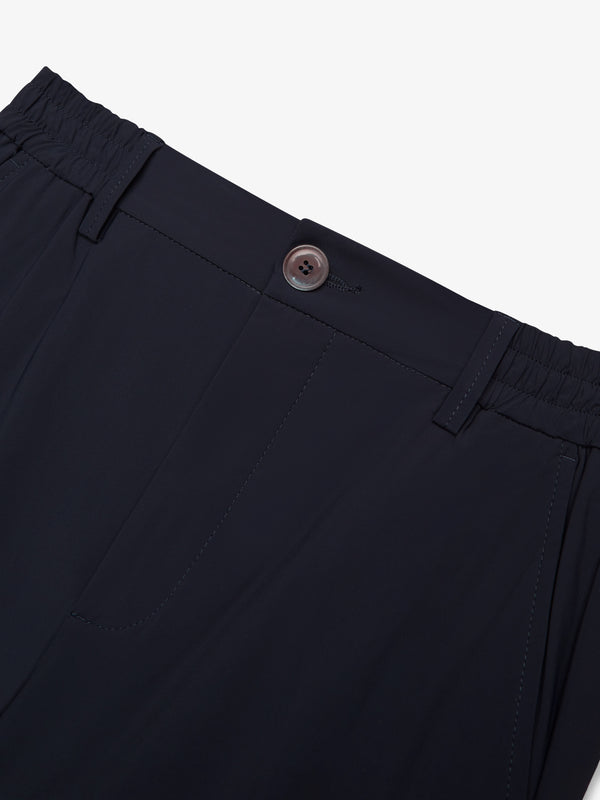 Warm Tech Stretch Tapered Trousers | Navy