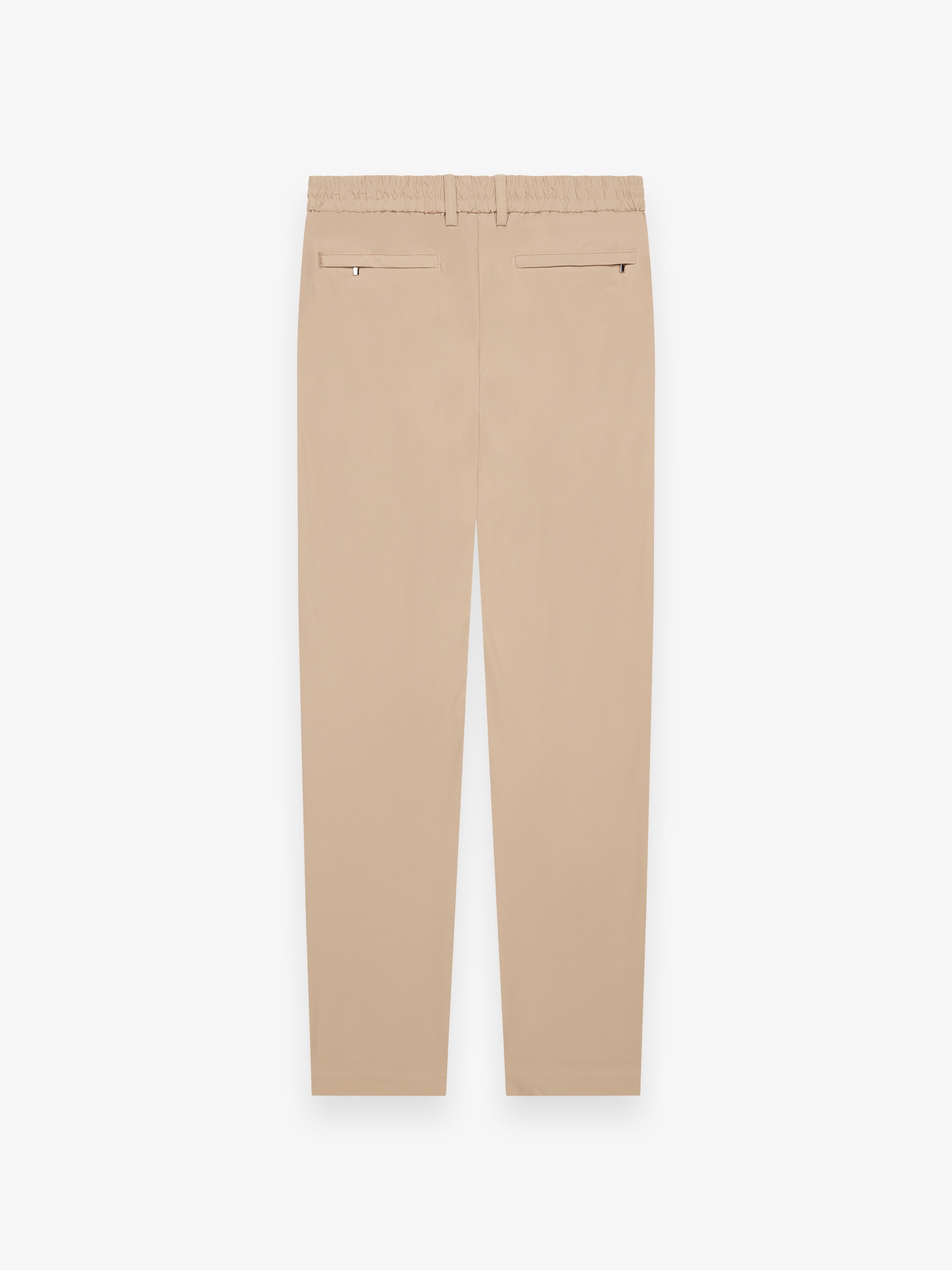 Warm Tech Stretch Tapered Trousers | Beige