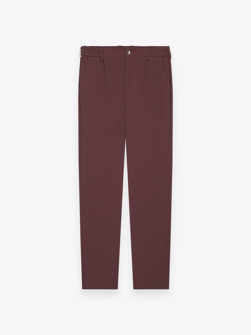 Warm Tech Stretch Tapered Trousers | Dark Sienna