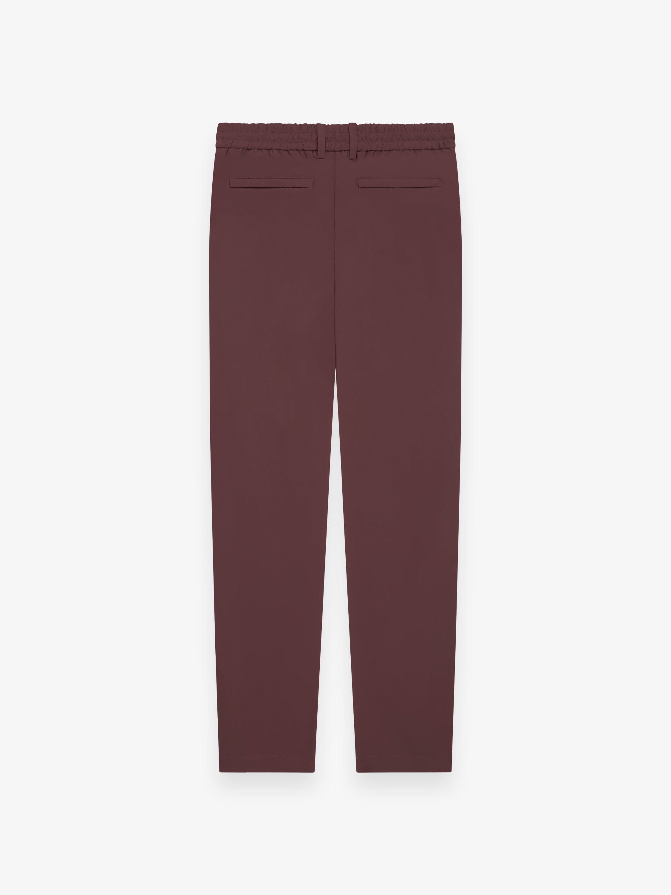 Warm Tech Stretch Tapered Trousers | Dark Sienna