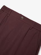 Warm Tech Stretch Tapered Trousers | Dark Sienna