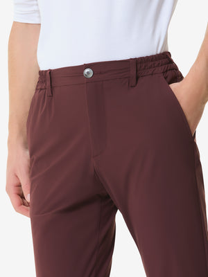 Warme Stretchhose Schmal Zulaufendem Bein | Dunkles Siena