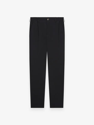 Warme Stretchhose Schmal Zulaufendem Bein | Schwarz