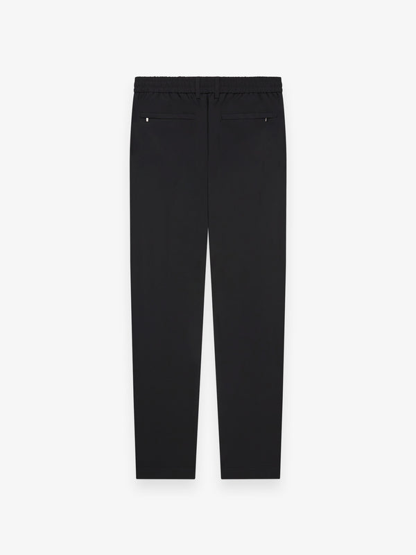 Warm Tech Stretch Tapered Trousers | Black