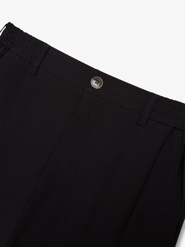 Warm Tech Stretch Tapered Trousers | Black