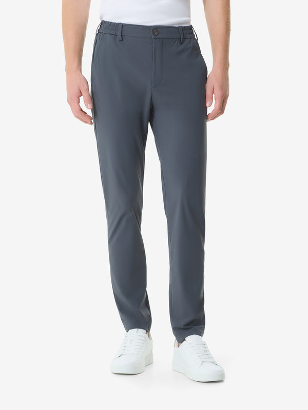 Warm Tech Stretch Tapered Trousers | Dark Grey