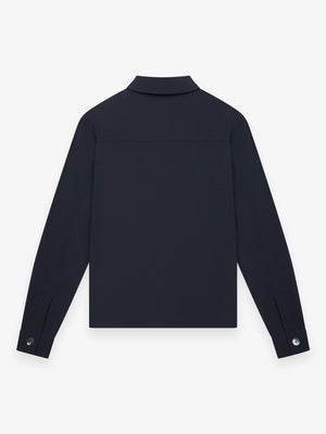 Warm Tech Stretch Overshirt | Navy