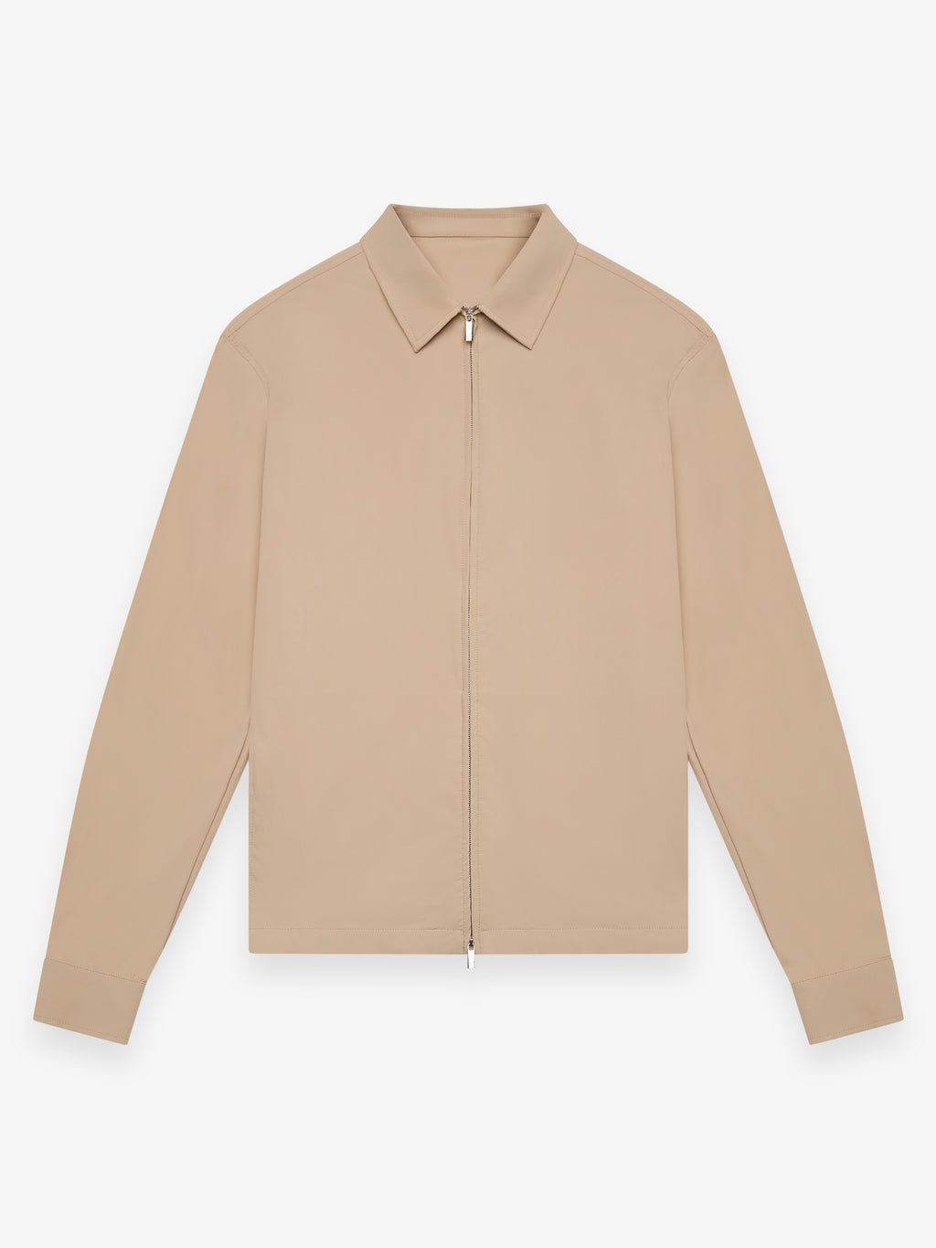 Warm Tech Stretch Overshirt | Beige