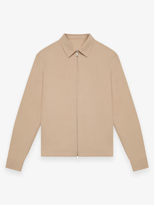 Warm Tech Stretch Overshirt | Beige