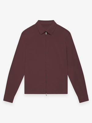 Warm Tech Stretch Overshirt | Dark Sienna