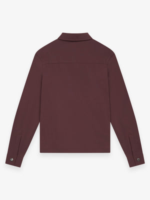 Warm Tech Stretch Overshirt | Dark Sienna