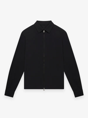 Warm Tech Stretch Overshirt | Black