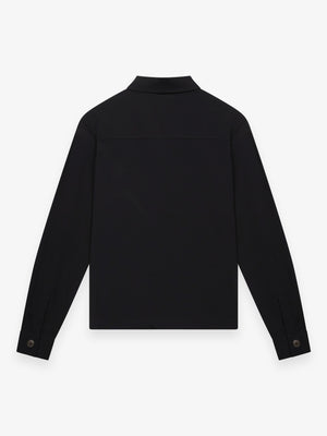 Warm Tech Stretch Overshirt | Black
