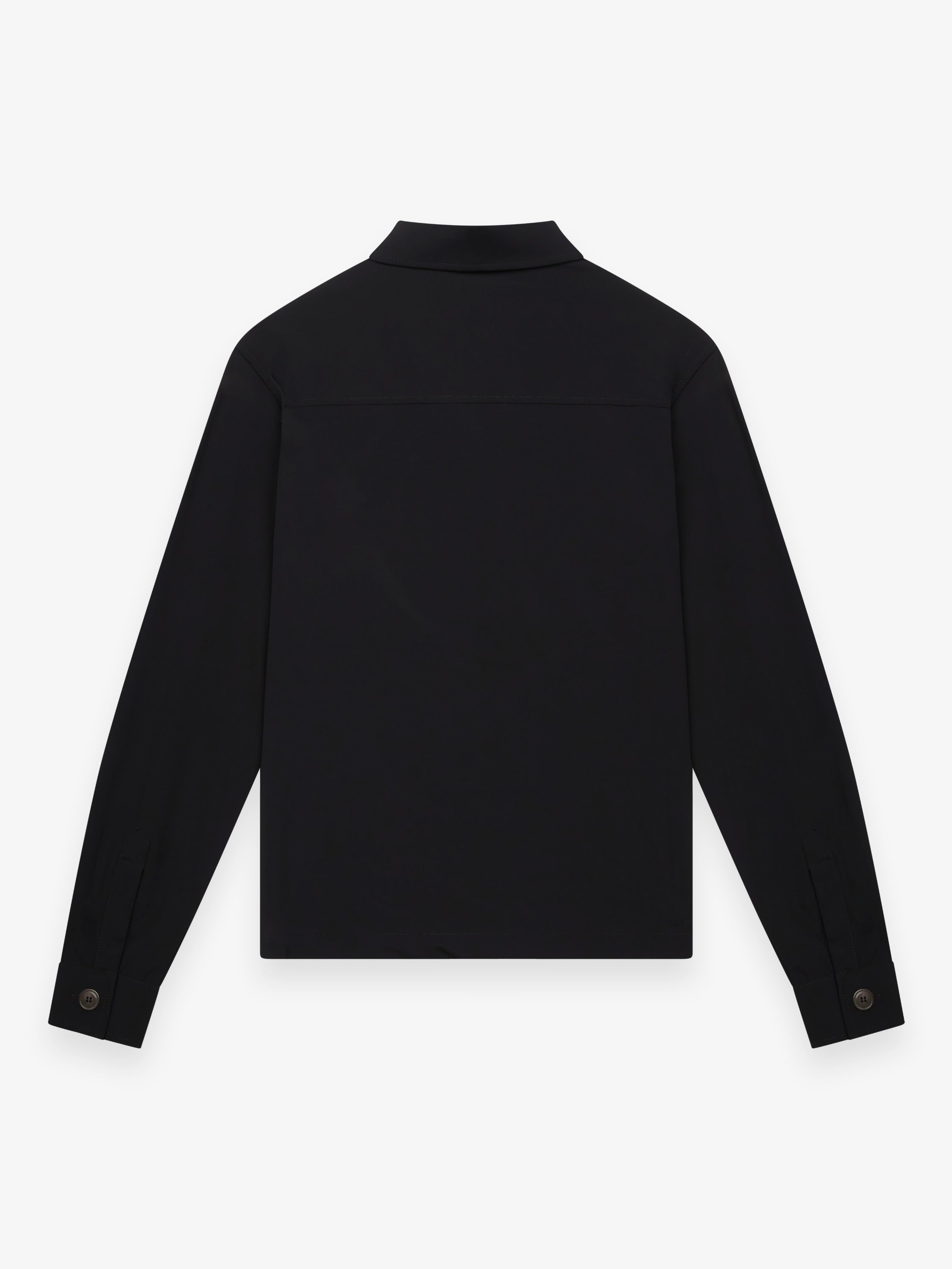 Warm Tech Stretch Overshirt | Black
