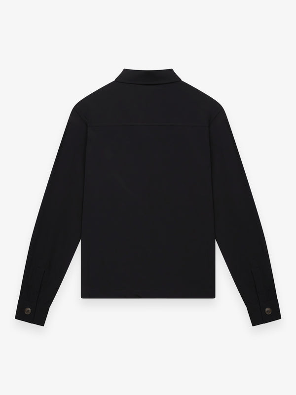 Warm Tech Stretch Overshirt | Black