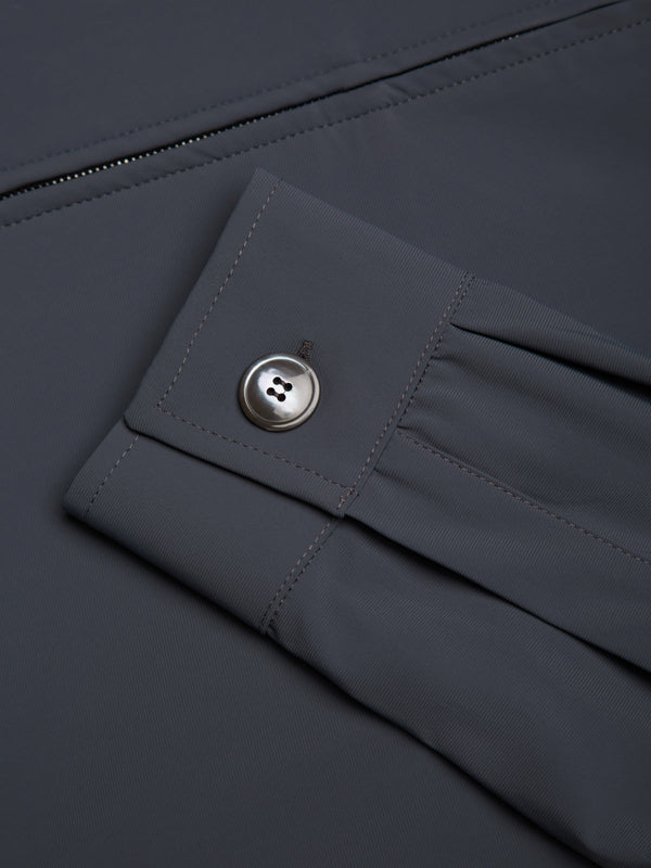 Warm Tech Stretch Overshirt | Dark Grey