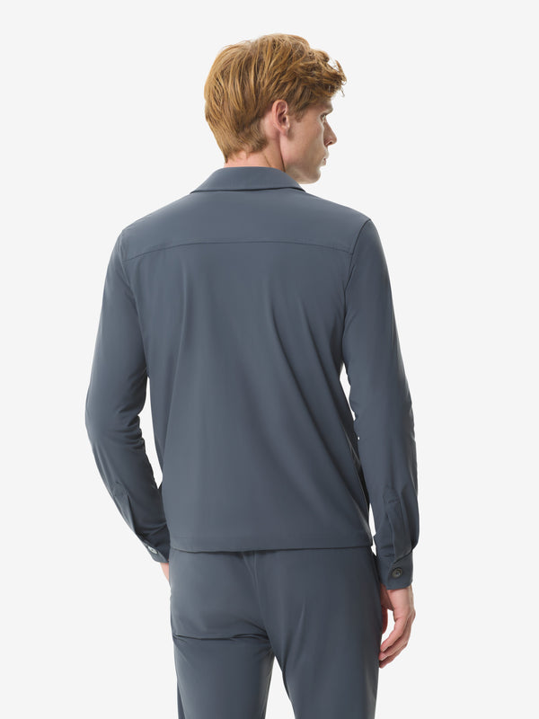 Warm Tech Stretch Overshirt | Dark Grey