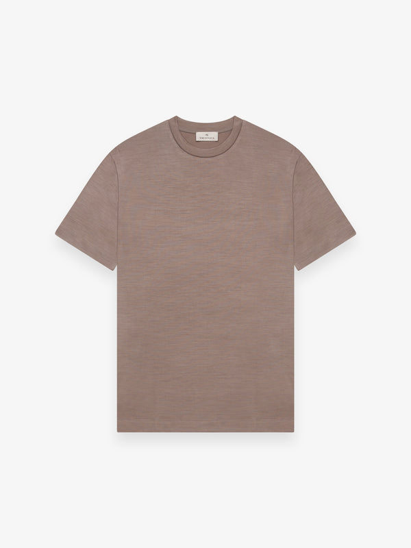 Merino T-Shirt Crew Neck | Taupe