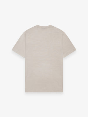 Merino T-shirt Ronde Hals | Lichtbeige