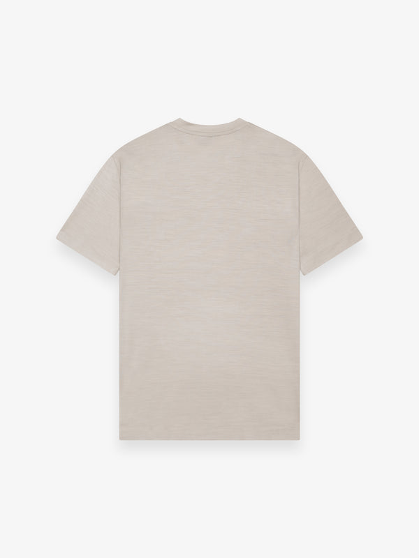 Merino T-Shirt Crew Neck | Light Beige