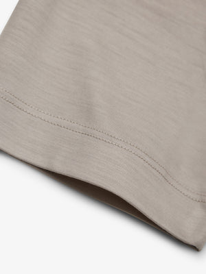 Merino T-shirt Ronde Hals | Lichtbeige