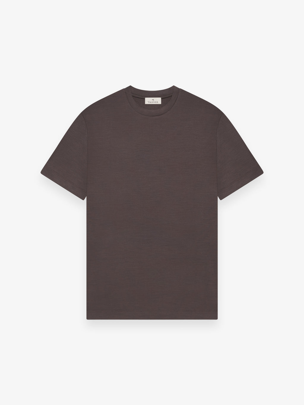 Merino T-Shirt Crew Neck | Dark Brown